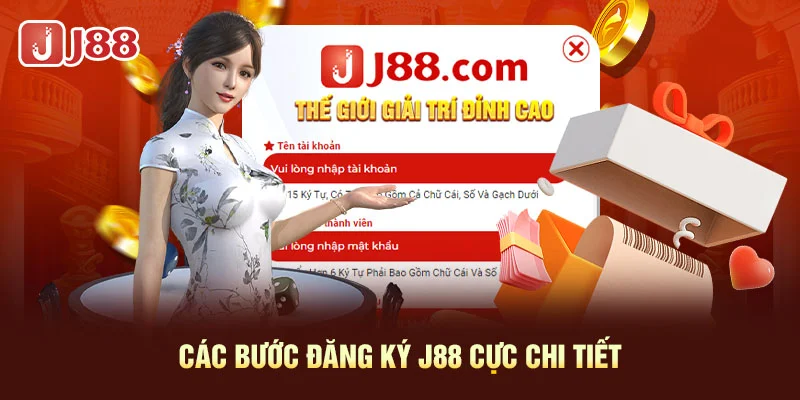 Các bước đăng ký J88 cực chi tiết