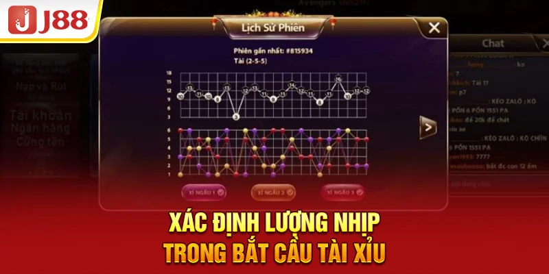 Xác định lượng nhịp trong bắt cầu tài xỉu