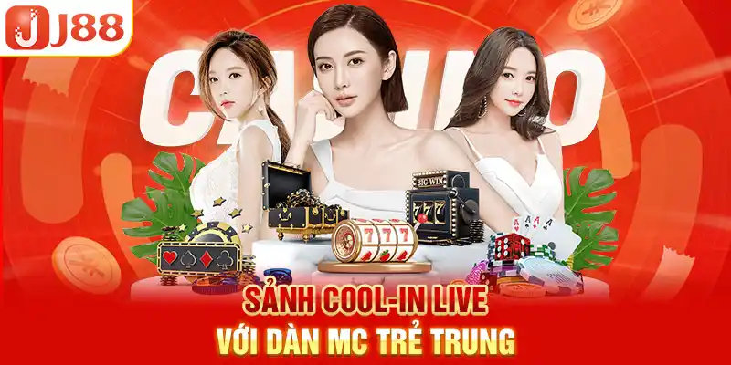 Sảnh Cool-In live với dàn MC trẻ trung